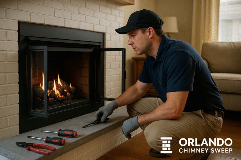 Gas fireplace repair