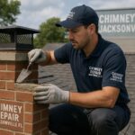 Professional Chimney Repair Jacksonville FL technicians fixing cracked or damaged chimneys