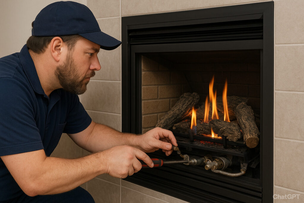 Gas fireplace 2
