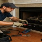 Gas fireplace repair