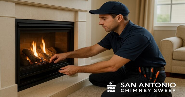 Gas fireplace repair