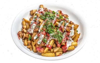 chicken shawarma fries