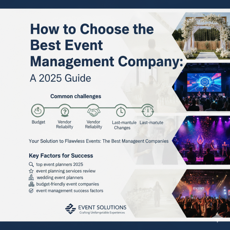 How to Choose the Best Event Management Company A 2025 Guide