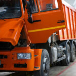 Truck repair service. Maintenance workshop.