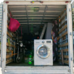 Moving truck rear view