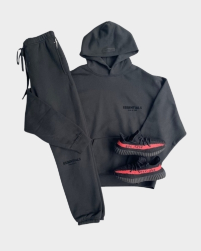 Essentials Fear of God Black Tracksuit