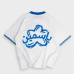Flower Instincts Jasmine Blue Shirt back side