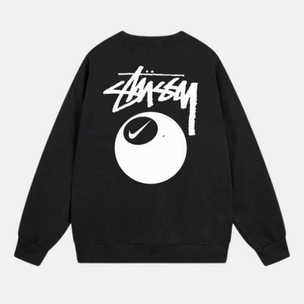 Black Stussy 8 Ball Hoodie