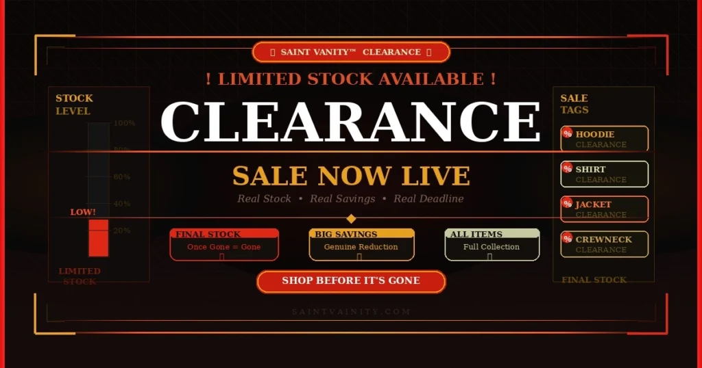 Saint Vanity Clearance Sale – Limited Stock Available