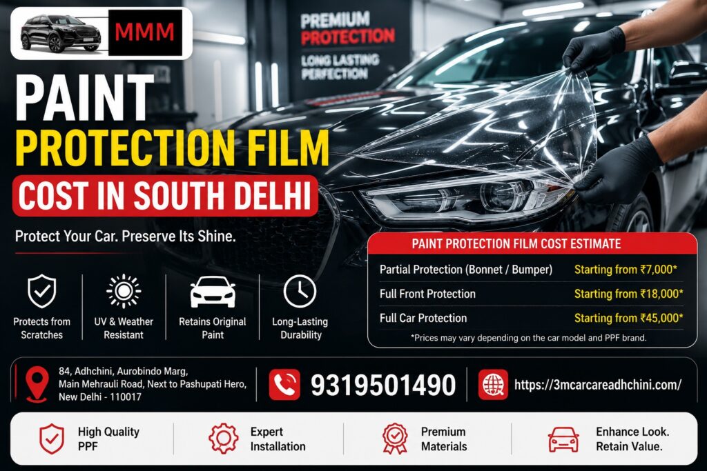 Paint Protection Film Cost in South Delhi