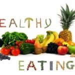 Healthy eating habits with balanced nutritious foods