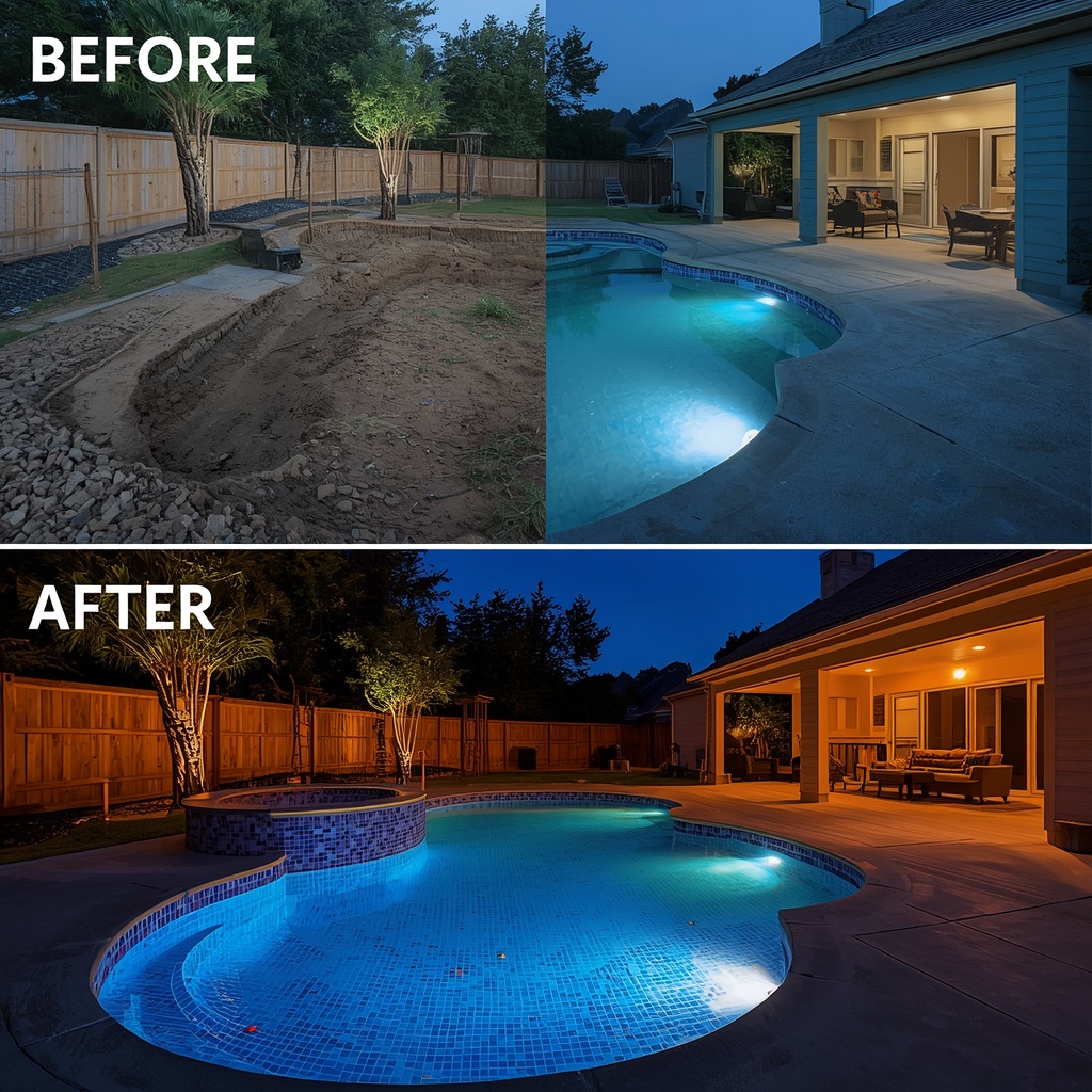 lucid-origin_Before-and-after_style_composite_of_a_bare_excavated_pool_pit_transforming_into_-0