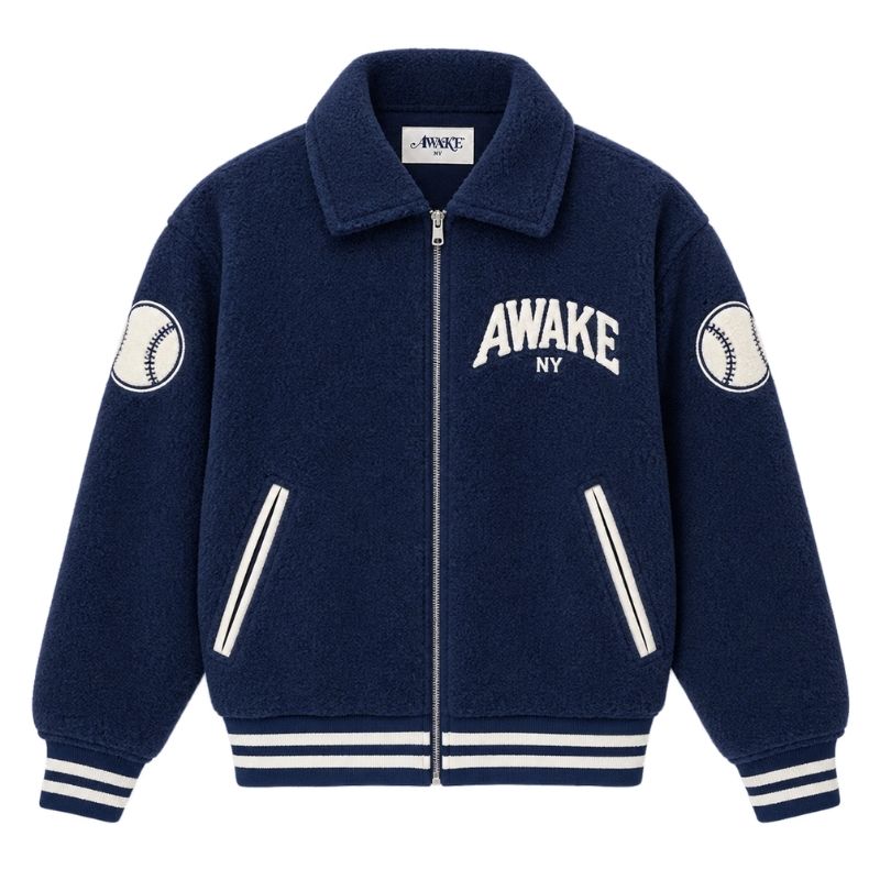 Awake NY Baseball Fleece Jacket